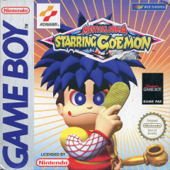 Mystical Ninja starring Goemon for the Nintendo Game Boy Front Cover Box Scan
