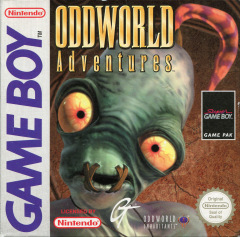 Oddworld Adventures for the Nintendo Game Boy Front Cover Box Scan