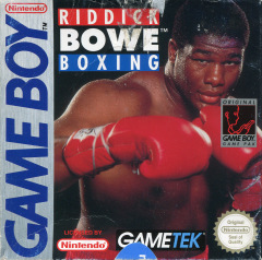 Riddick Bowe Boxing for the Nintendo Game Boy Front Cover Box Scan
