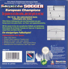 Scan of Sensible Soccer: European Champions