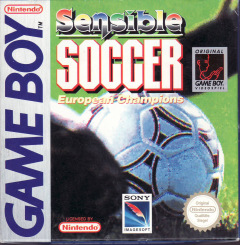 Sensible Soccer: European Champions for the Nintendo Game Boy Front Cover Box Scan