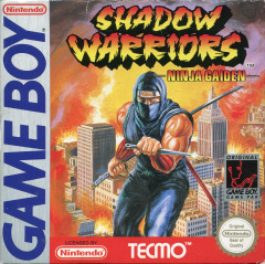 Shadow Warriors for the Nintendo Game Boy Front Cover Box Scan