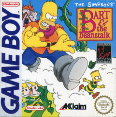 The Simpsons: Bart and the Beanstalk for the Nintendo Game Boy Front Cover Box Scan