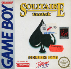Solitaire FunPak for the Nintendo Game Boy Front Cover Box Scan