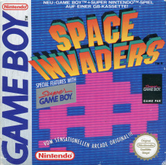 Space Invaders for the Nintendo Game Boy Front Cover Box Scan