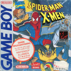 Spider-Man / X-Men for the Nintendo Game Boy Front Cover Box Scan
