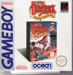 Super Hunchback starring Quasimodo for the Nintendo Game Boy Front Cover Box Scan