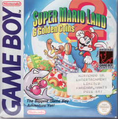Super Mario Land 2: 6 Golden Coins for the Nintendo Game Boy Front Cover Box Scan