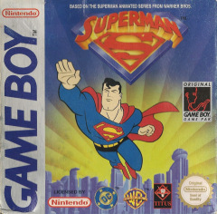 Superman for the Nintendo Game Boy Front Cover Box Scan