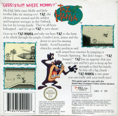 Scan of Taz-Mania