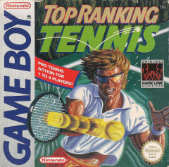 Top Ranking Tennis for the Nintendo Game Boy Front Cover Box Scan