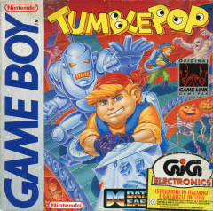 Tumble Pop for the Nintendo Game Boy Front Cover Box Scan