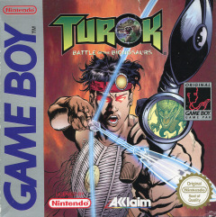 Turok: Battle of the Bionosaurs for the Nintendo Game Boy Front Cover Box Scan