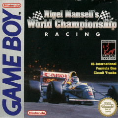 Nigel Mansell's World Championship Racing for the Nintendo Game Boy Front Cover Box Scan