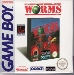 Worms for the Nintendo Game Boy Front Cover Box Scan