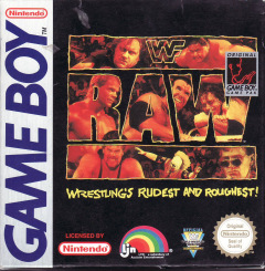 WWF Raw for the Nintendo Game Boy Front Cover Box Scan