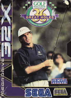 36 Great Holes starring Fred Couples for the Sega 32X Front Cover Box Scan