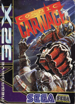 Cosmic Carnage for the Sega 32X Front Cover Box Scan