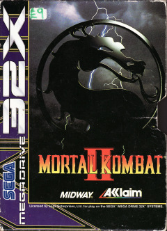 Mortal Kombat II for the Sega 32X Front Cover Box Scan