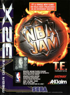 NBA Jam: Tournament Edition for the Sega 32X Front Cover Box Scan