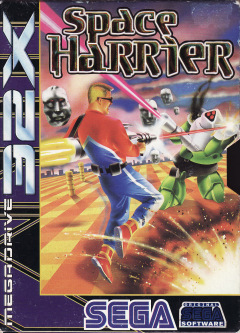 Space Harrier for the Sega 32X Front Cover Box Scan