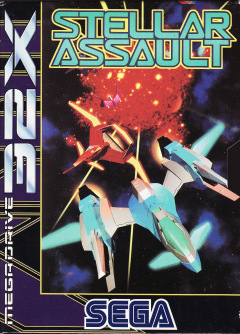 Stellar Assault for the Sega 32X Front Cover Box Scan
