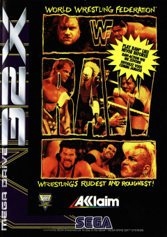 WWF Raw for the Sega 32X Front Cover Box Scan