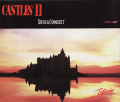 Castles II: Siege and Conquest for the Commodore Amiga CD32 Front Cover Box Scan