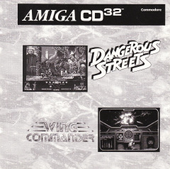 Dangerous Streets / Wing Commander for the Commodore Amiga CD32 Front Cover Box Scan