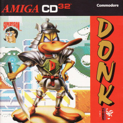 Donk!: The Samurai Duck for the Commodore Amiga CD32 Front Cover Box Scan