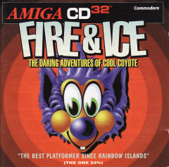 Fire & Ice: The Daring Adventures Of Cool Coyote for the Commodore Amiga CD32 Front Cover Box Scan