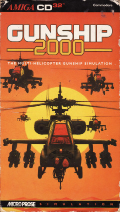 Gunship 2000 for the Commodore Amiga CD32 Front Cover Box Scan