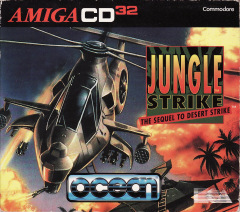 Jungle Strike: The Sequel to Desert Strike for the Commodore Amiga CD32 Front Cover Box Scan