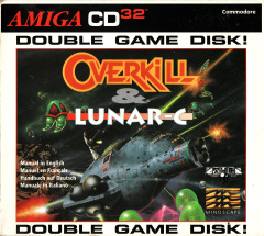 Overkill / Lunar-C for the Commodore Amiga CD32 Front Cover Box Scan