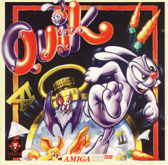 Quik The Thunder Rabbit for the Commodore Amiga CD32 Front Cover Box Scan