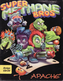 Super Methane Bros. for the Commodore Amiga CD32 Front Cover Box Scan
