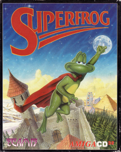 Superfrog for the Commodore Amiga CD32 Front Cover Box Scan