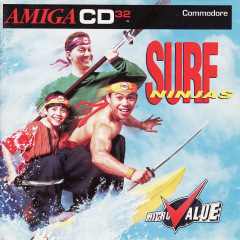 Surf Ninjas for the Commodore Amiga CD32 Front Cover Box Scan