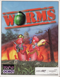 Worms for the Commodore Amiga CD32 Front Cover Box Scan
