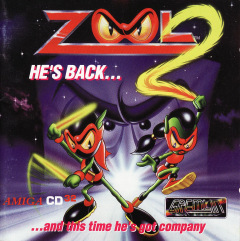 Zool 2 for the Commodore Amiga CD32 Front Cover Box Scan