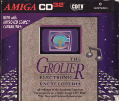 The Grolier Electronic Encyclopedia for the Commodore Amiga CD32 Front Cover Box Scan