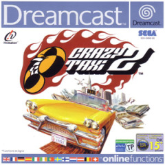 Crazy Taxi 2 for the Sega Dreamcast Front Cover Box Scan