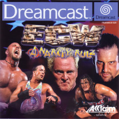ECW: Anarchy Rulz for the Sega Dreamcast Front Cover Box Scan