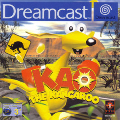 Kao the Kangaroo for the Sega Dreamcast Front Cover Box Scan