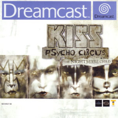 KISS Psycho Circus: The Nightmare Child for the Sega Dreamcast Front Cover Box Scan