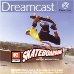 Skateboarding featuring Andy Macdonald for the Sega Dreamcast Front Cover Box Scan