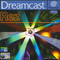 Rez for the Sega Dreamcast Front Cover Box Scan