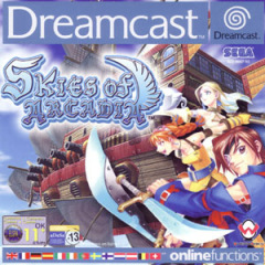 Skies of Arcadia for the Sega Dreamcast Front Cover Box Scan