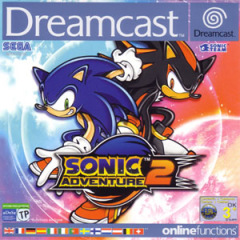 Sonic Adventure 2 for the Sega Dreamcast Front Cover Box Scan