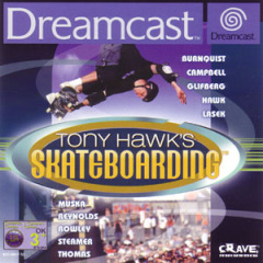 Tony Hawk's Skateboarding for the Sega Dreamcast Front Cover Box Scan